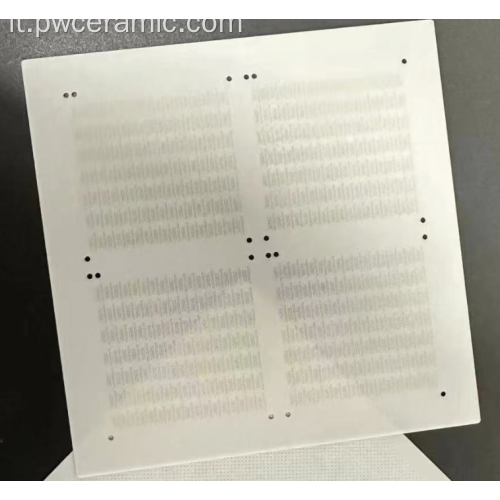 Substrato ceramico di allumina per perforazione laser